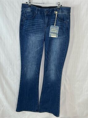 Democracy Blue Jeans “Ab” Solution Mold & Hold Itty Bitty Bootcut 10P 👍